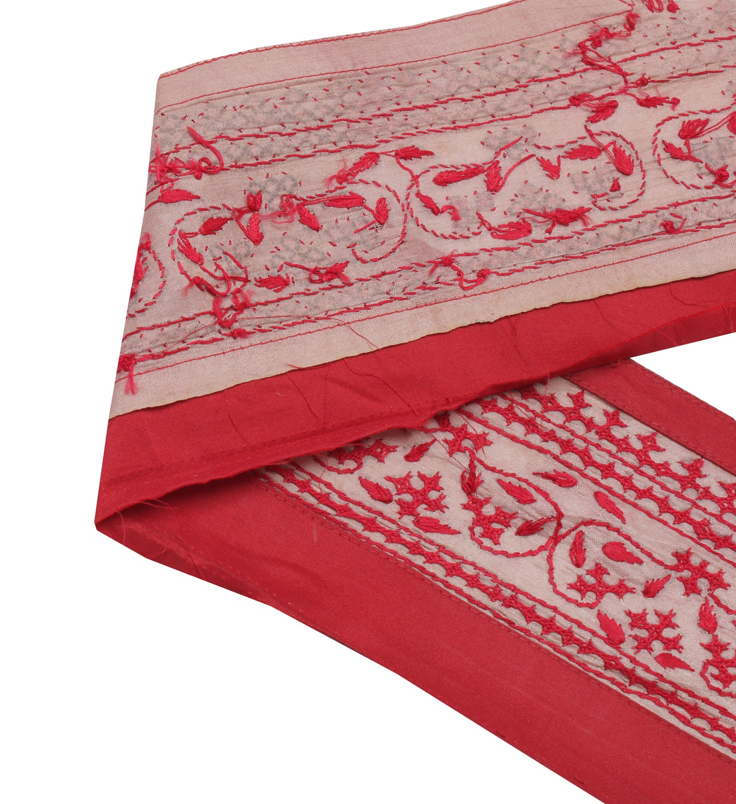 Sushila Vintage Indian Saree Border Indian Craft Sewing Trim Embroidered Lace