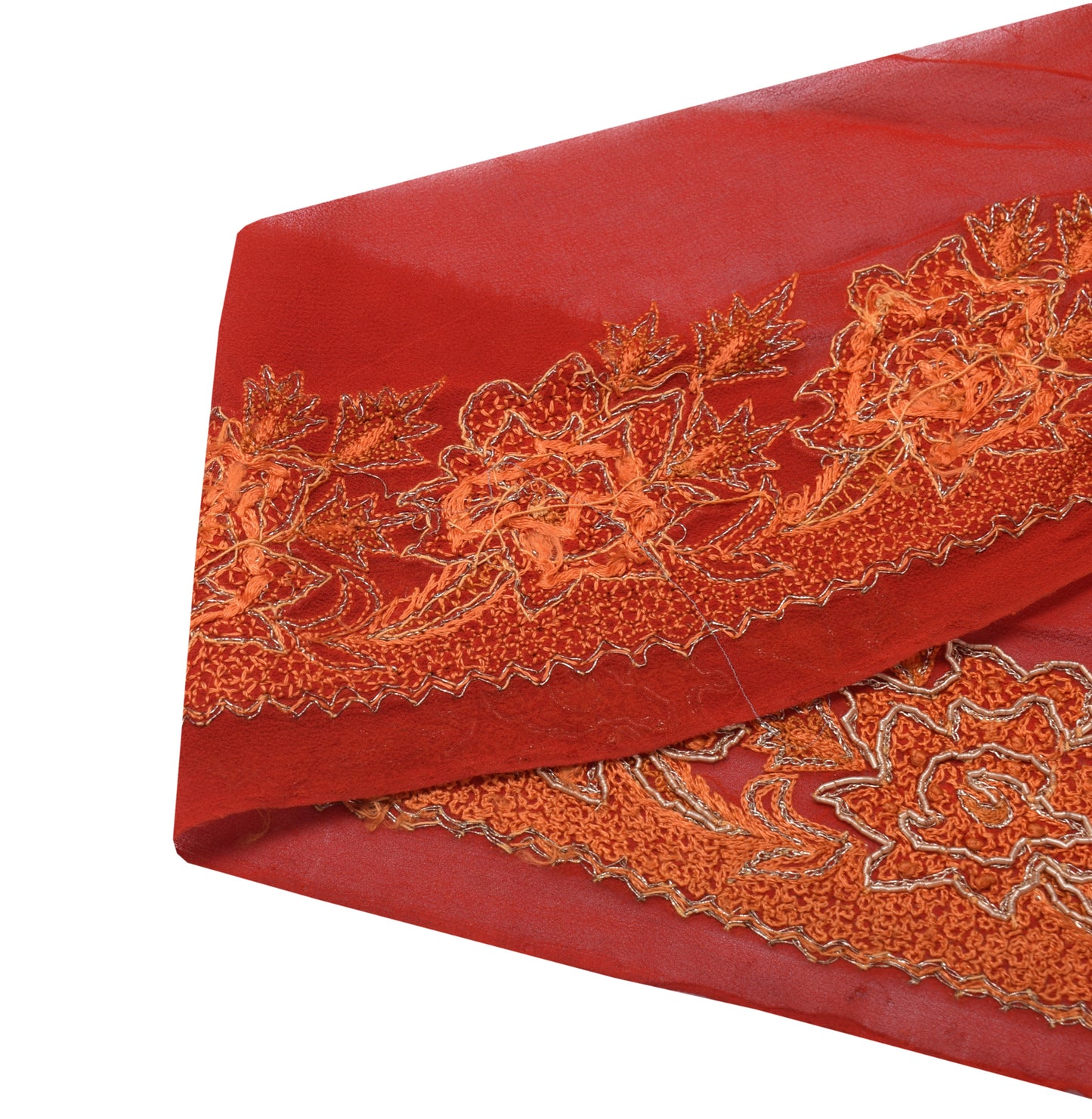 Sushila Vintage Saree Border Indian Craft Sewing Trim Embroidered Lace Ribbon