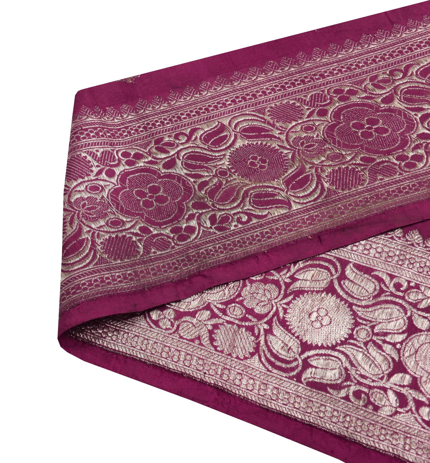 Sushila Vintage Purple Saree Border Indian Craft Sewing Trim Woven Lace Ribbon