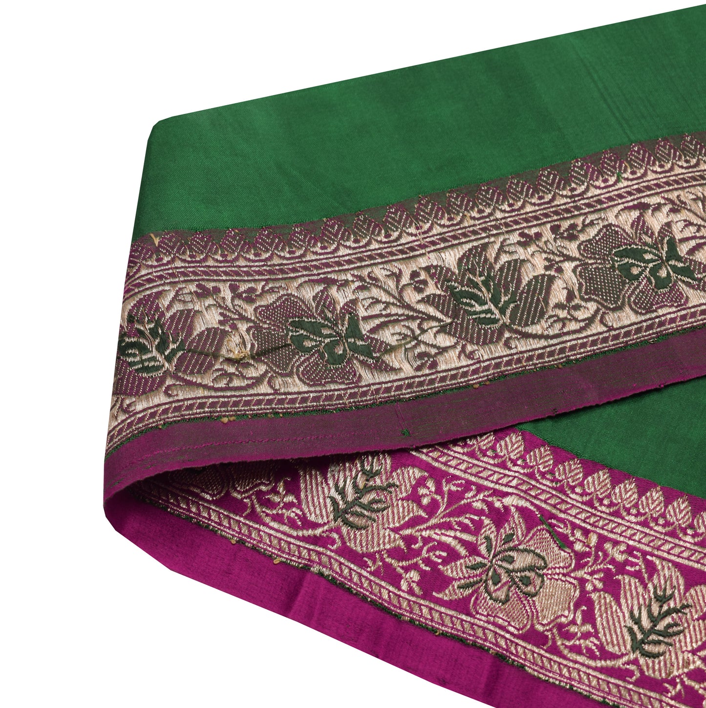 Sushila Vintage Magenta Saree Border Indian Craft Sewing Trim Woven Lace