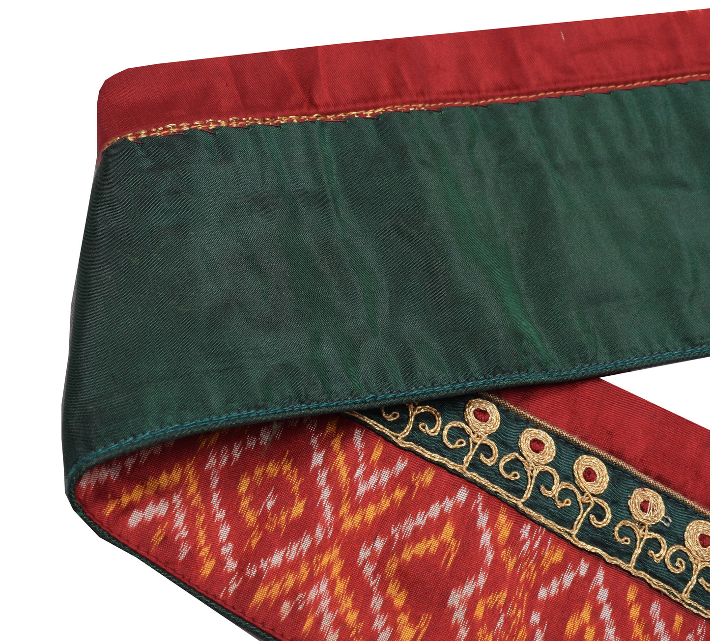 Sushila Vintage Maroon Saree Border Indian Craft Sewing Trim Woven Lace Ribbon