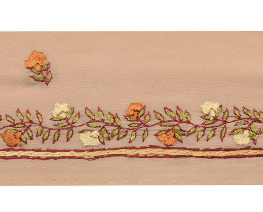 Sushila Vintage Saree Border Indian Craft Sewing Trim Hand Embroidered Lace Edge