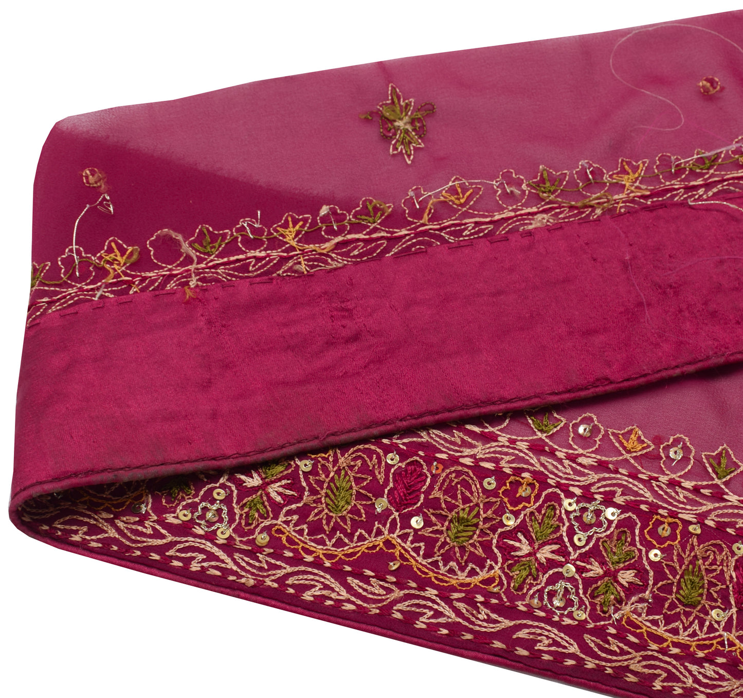 Sushila Vintage Saree Border Indian Craft Sewing Trim Hand Beaded Lace Ribbon