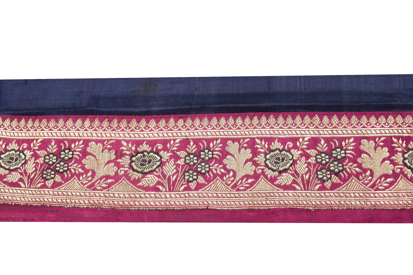 Sushila Vintage Pink Saree Border Indian Craft Sewing Trim Woven Lace Ribbon