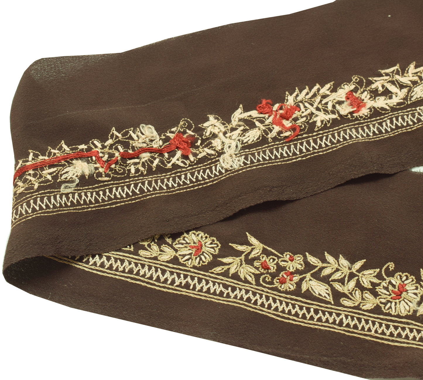 Sushila Vintage Saree Border Indian Craft Sewing Trim Embroidered Lace Ribbon
