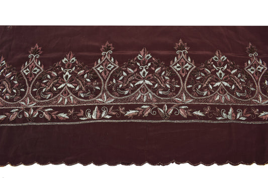 Sushila Vintage Saree Border Indian Craft Sewing Trim Hand Beaded Lace Ribbon