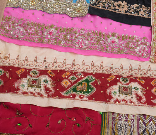 Sushila Vintage 19 Pieces Assorted Lot of Remnant Border Trim Craft Sewing Lace