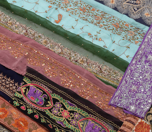 Sushila Vintage 26 Pieces Assorted Lot of Remnant Border Trim Craft Sewing Lace