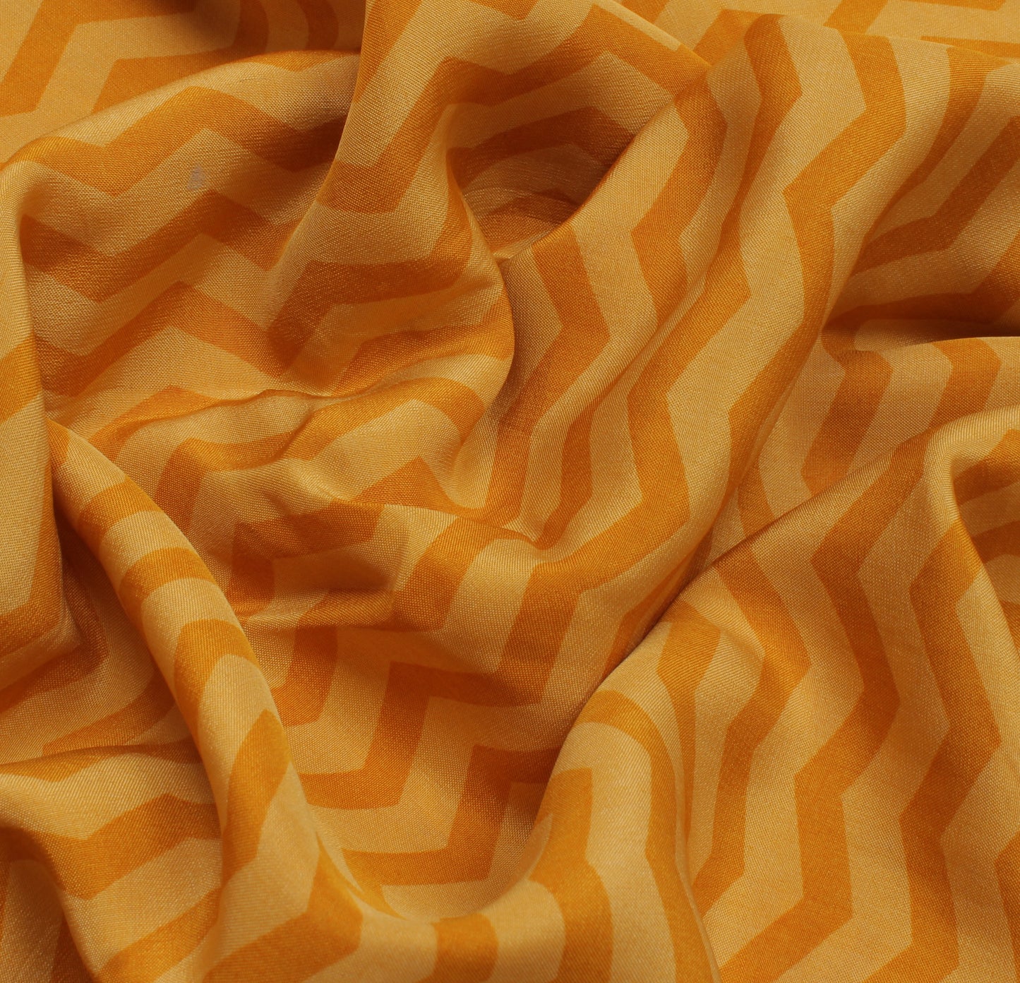 Sushila Vintage Yellow Saree 100% Pure Crepe Silk Printed Floral Soft Fabric