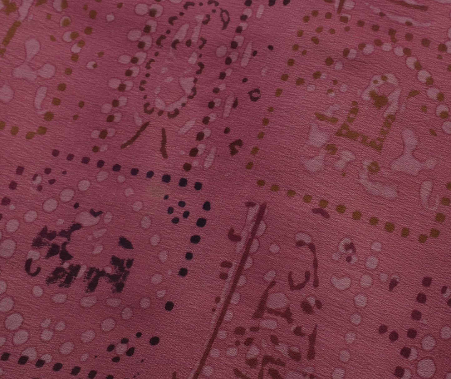 Sushila Vintage Mauve Saree 100% Pure Crepe Silk Printed 5 Yard Soft Sari Fabric
