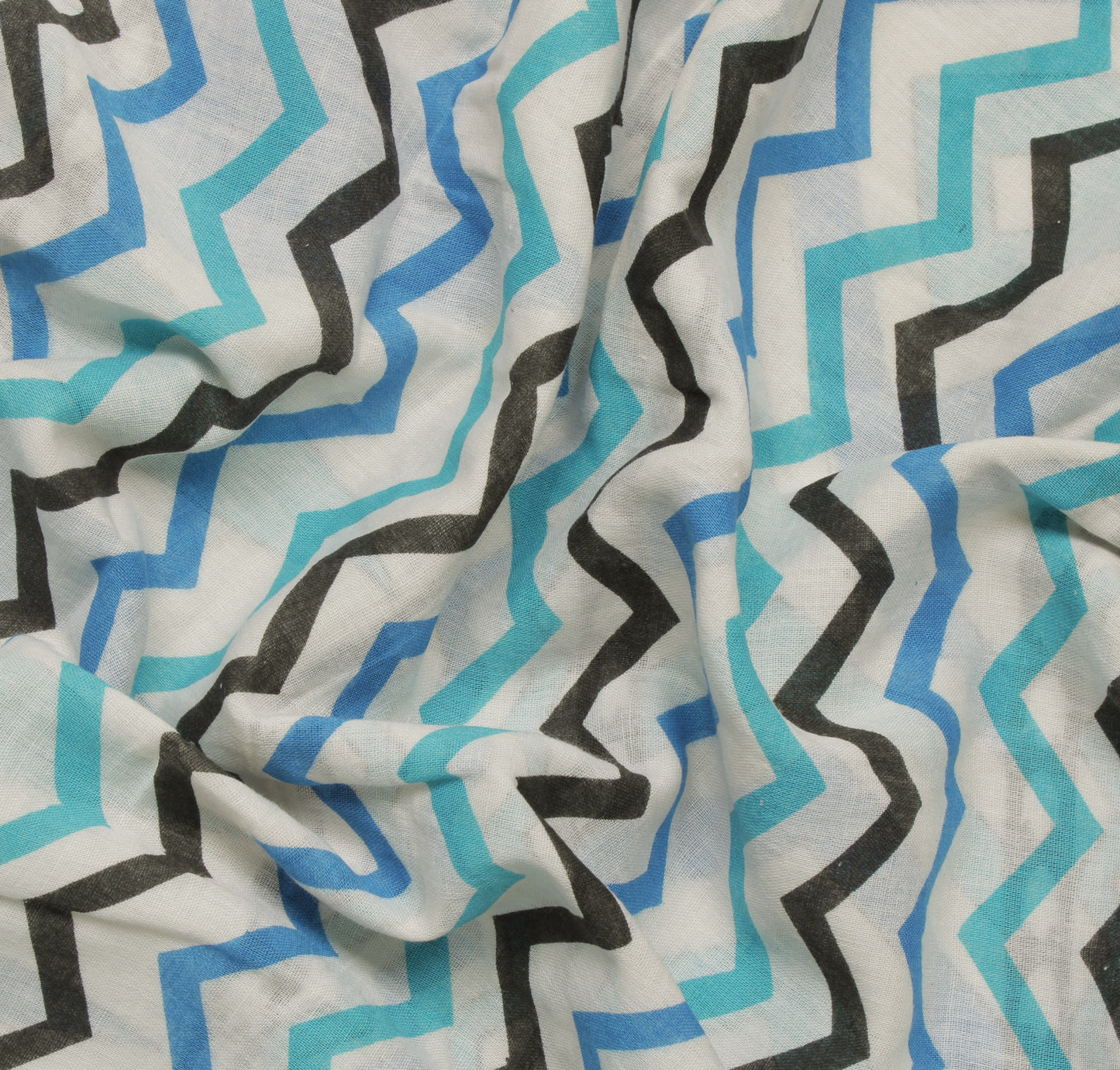Sushila Vintage White Sari 100% Pure Cotton Printed Leheria Soft Craft Fabric