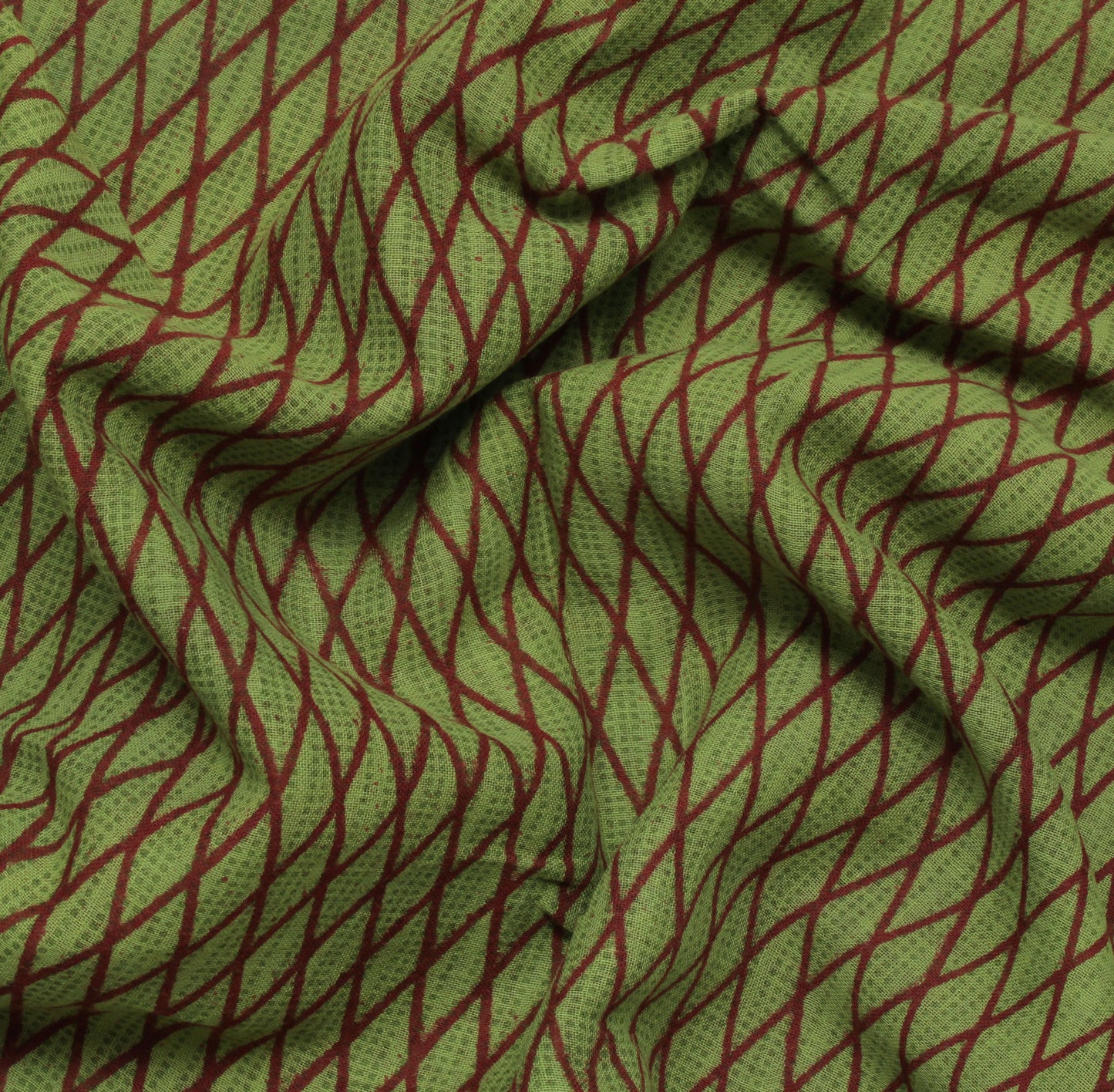 Sushila Vintage Green Saree 100% Pure Cotton Printed Indian 5 Yard Craft Fabric