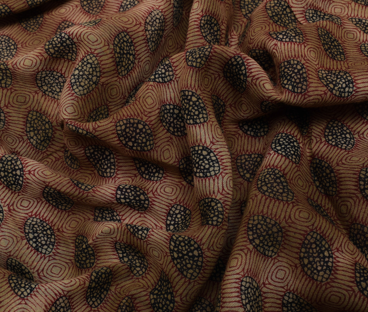 Sushila Vintage Indian Saree Pure Cotton Printed 5 Yard Soft Craft Sari Fabric