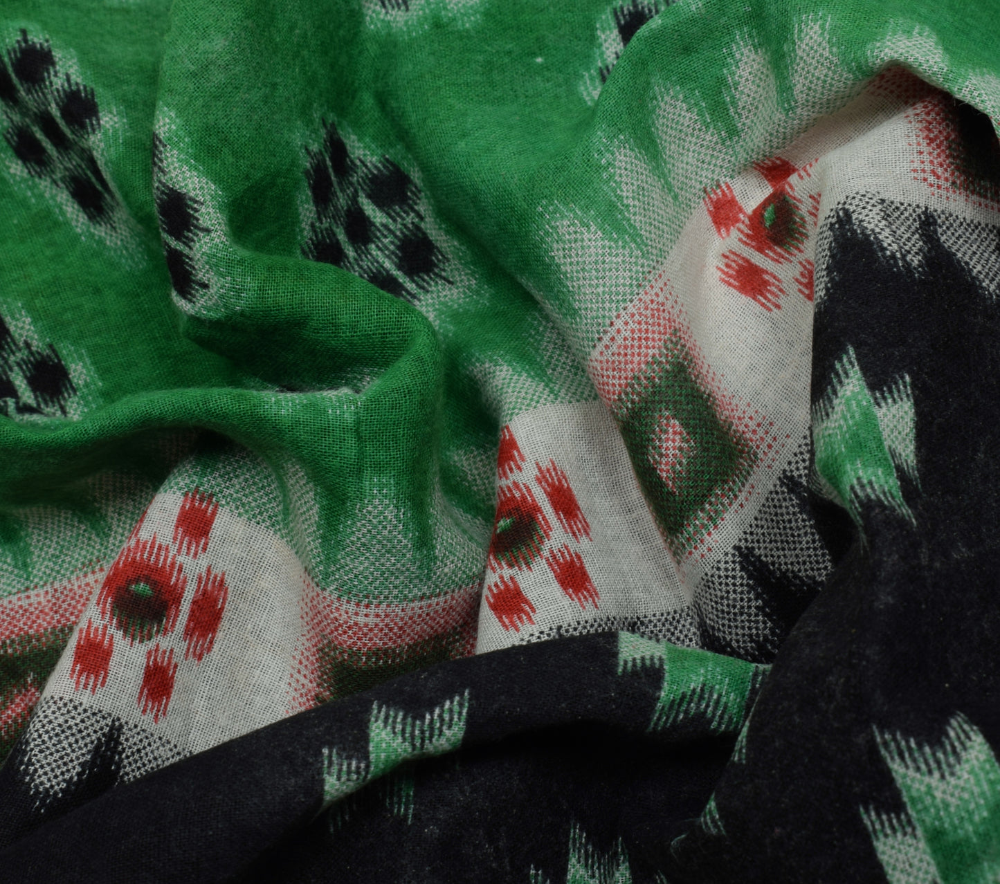 Sushila Vintage Indian Saree 100% Pure Cotton Printed Craft Sari Fabric