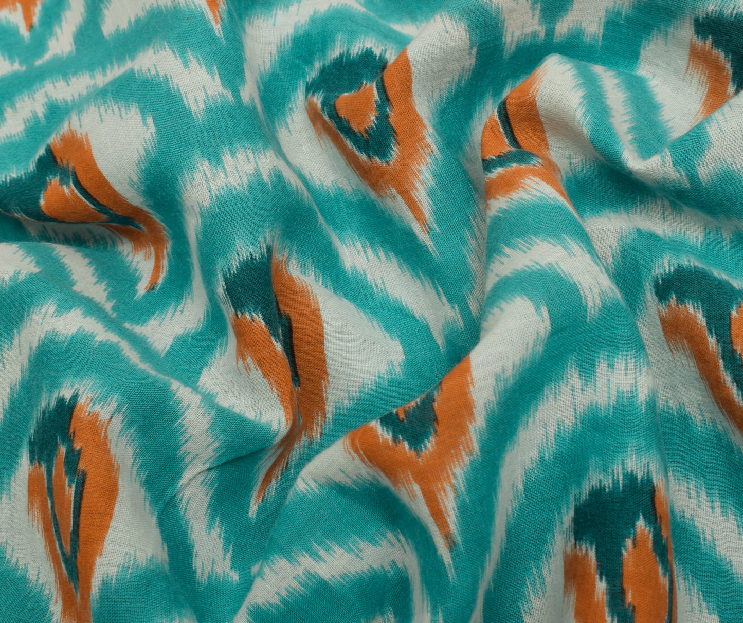 Sushila Vintage Indian Saree 100% Pure Cotton Printed 5 Yard Soft Craft Fabric