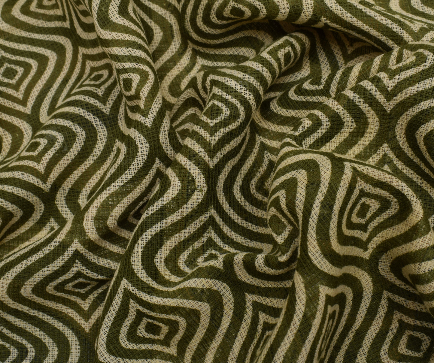 Sushila Vintage Indian Saree 100% Pure Cotton Printed 5 Yard Soft Craft Fabric