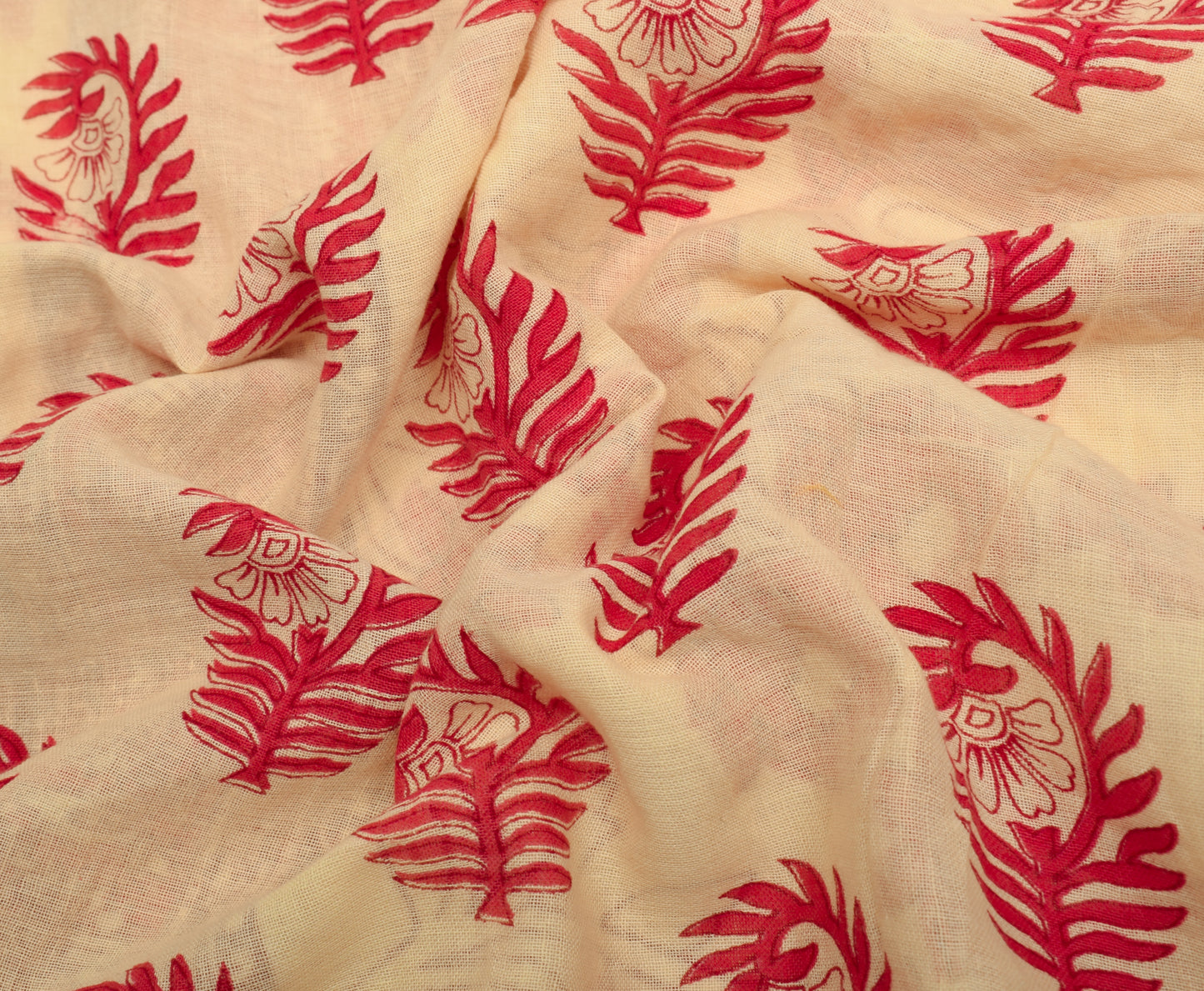 Sushila Vintage Yellow Saree 100% Pure Cotton Printed Floral Soft Craft Fabric
