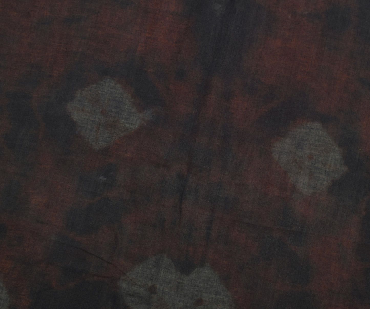 Sushila Vintage Orange Saree 100% Pure Cotton Batik Printed Soft Craft Fabric