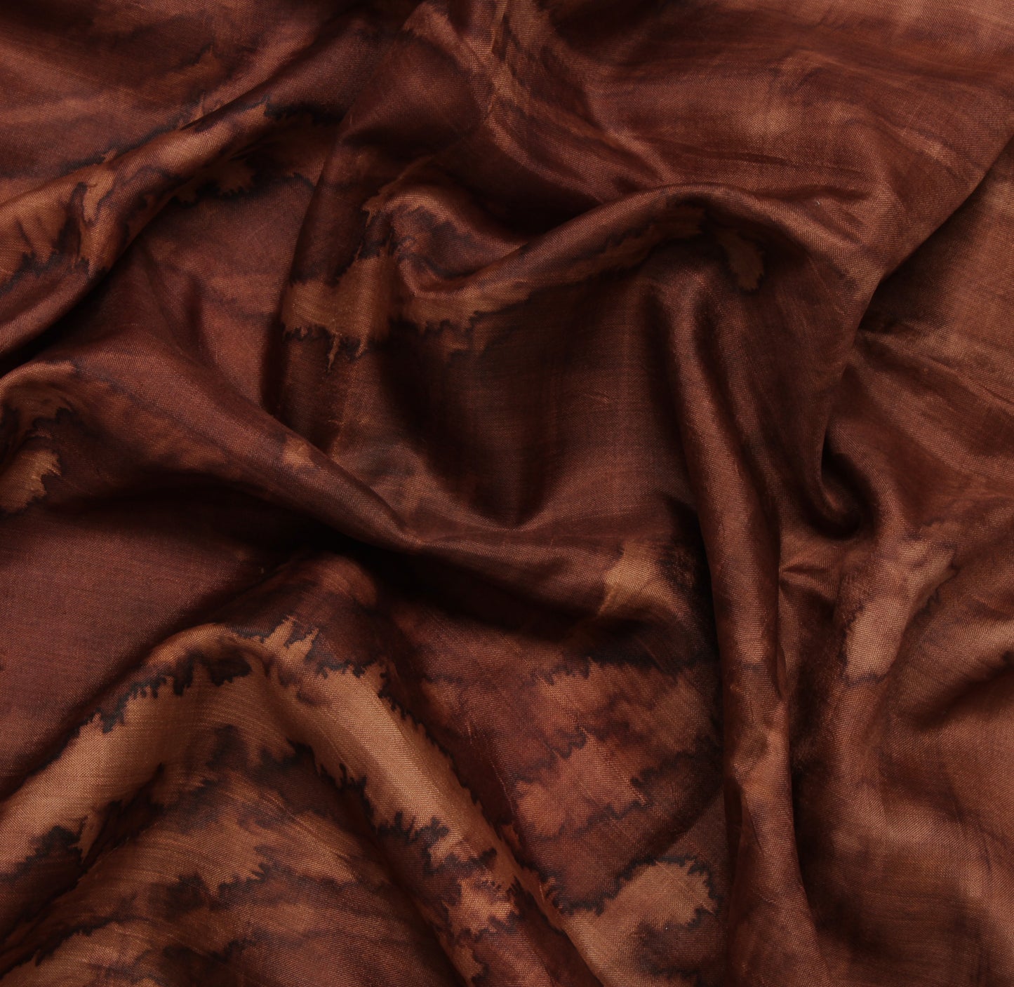 Sushila Vintage Indian Saree 100% Pure Silk Printed Abstract Soft Craft Fabric