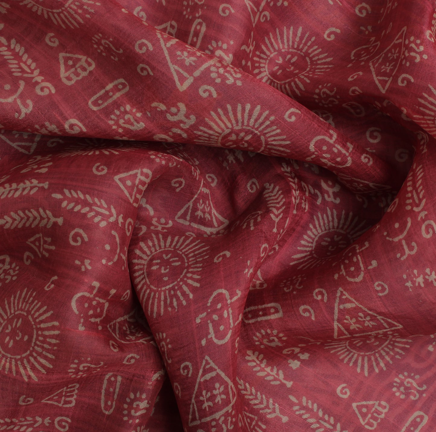 Sushila Vintage Peach Indian Saree 100% Pure Silk Printed Soft Sari Craft Fabric