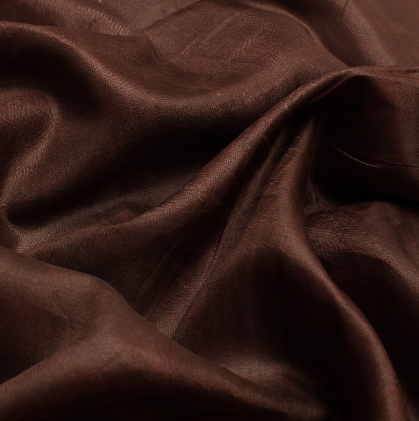 Sushila Vintage Brown Indian Saree 100% Pure Silk Printed Soft Craft Fabric