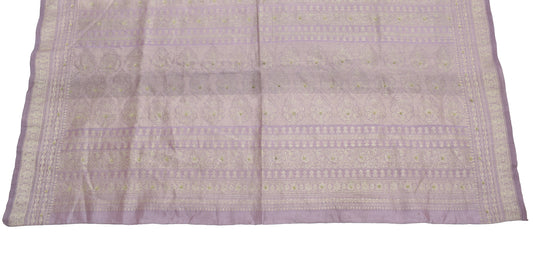 Sushila Vintage Pure Silk Sari Remnant Scrap Multi Purpose Woven Craft Fabric