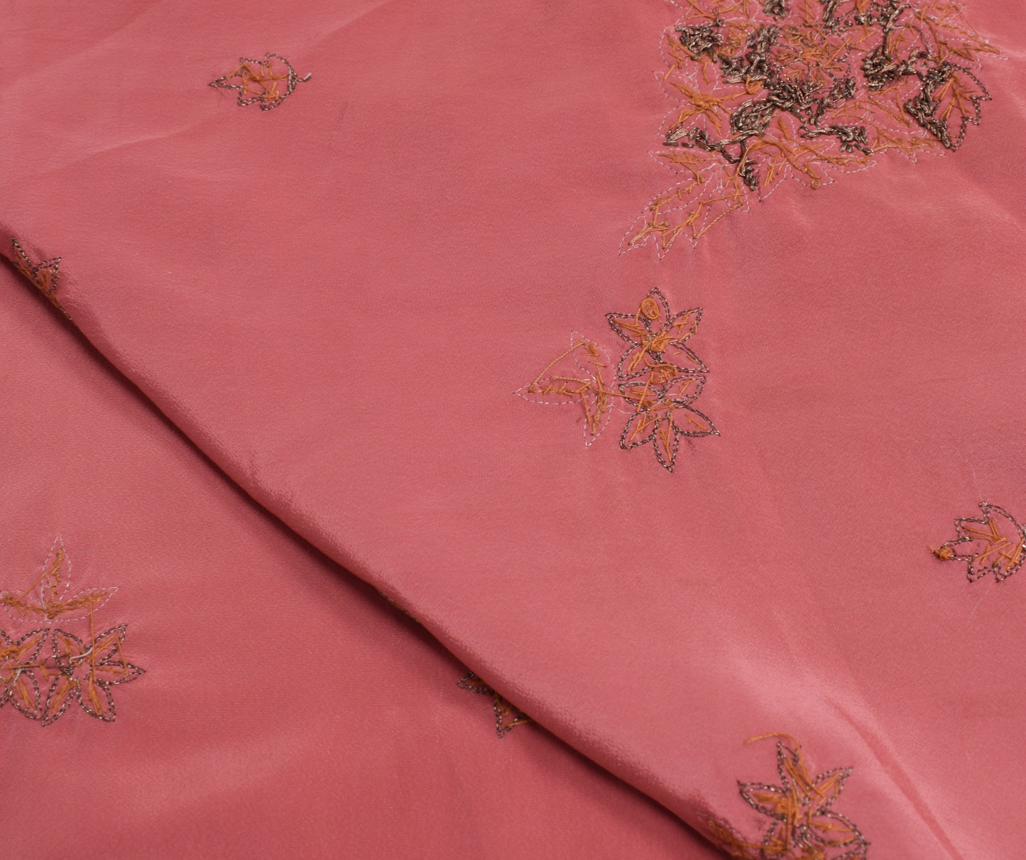 Sushila Vintage Sari Remnant Scrap Multi Purpose Silk Hand Beaded Craft Fabric