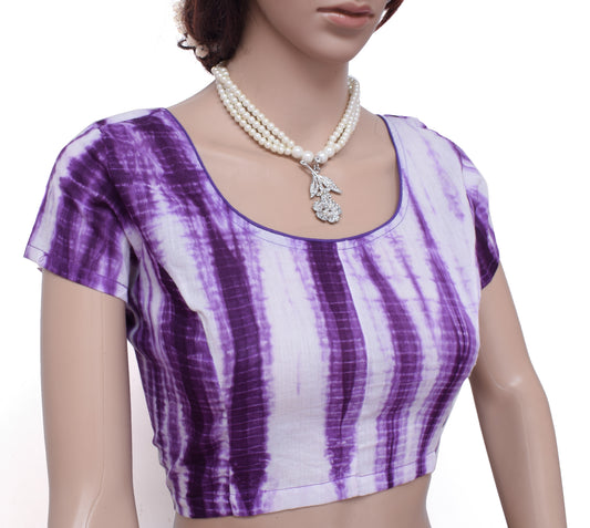 Sushila New Top Readymade 38" Sari Blouse 100% Pure Cotton Printed Choli
