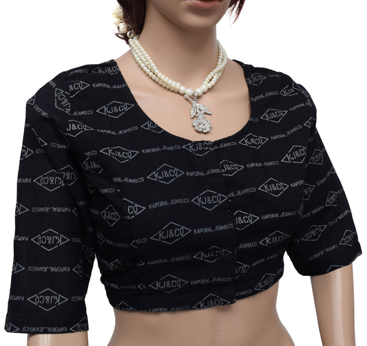 Sushila New Top Readymade 40" Sari Blouse Pure Cotton Printed Blouse Choli