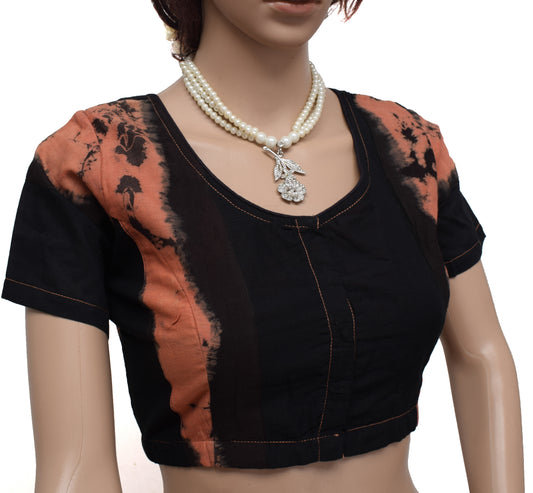 Sushila New Top Readymade 38" Sari Blouse Pure Cotton Printed Blouse Choli