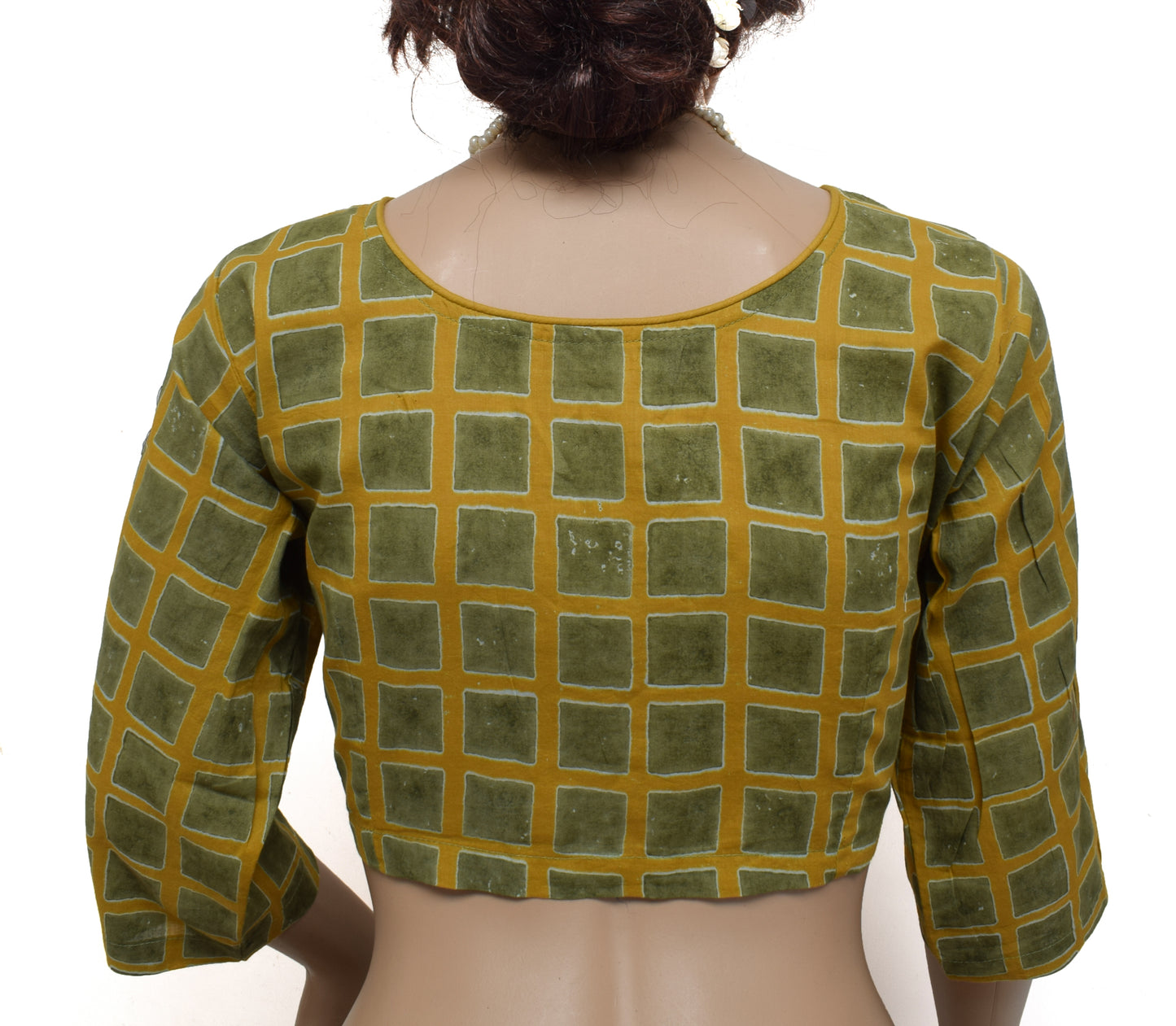 Sushila New Top Readymade 40" Sari Blouse Pure Cotton Printed Blouse Choli