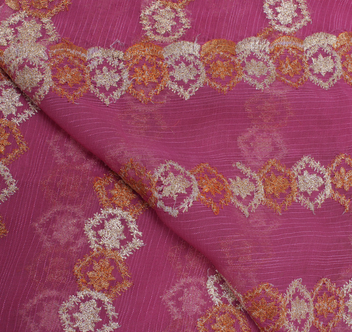 Sushila Vintage Mauve Dupatta Blend Georgette Silk Embroidered Long Stole Veil