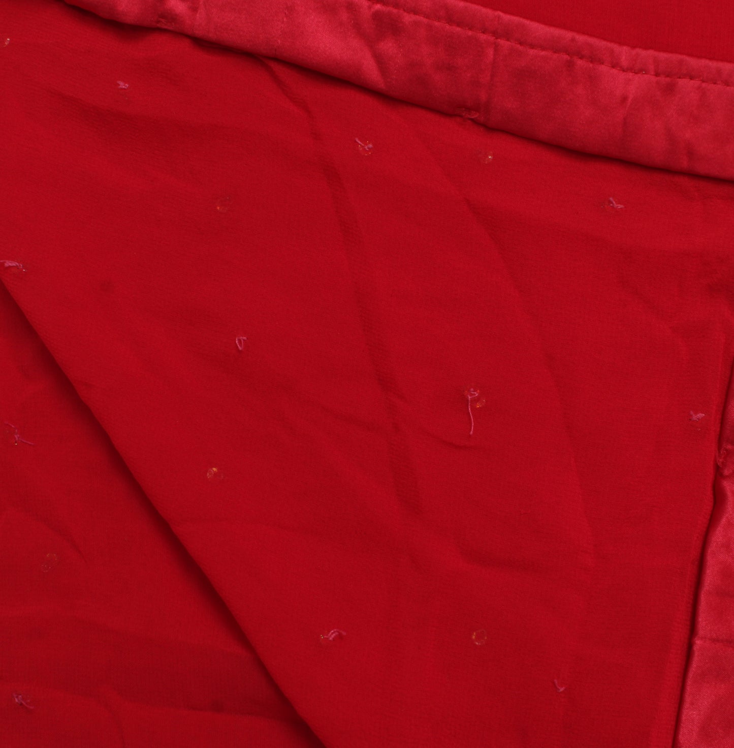 Sushila Vintage Cream Dupatta Pure Georgette Silk Hand Beaded Zardozi Long Stole