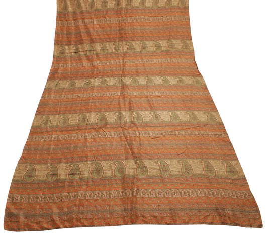Sushila Vintage Multi-Color Dupatta 100% Pure Silk Printed Long Stole Scraves