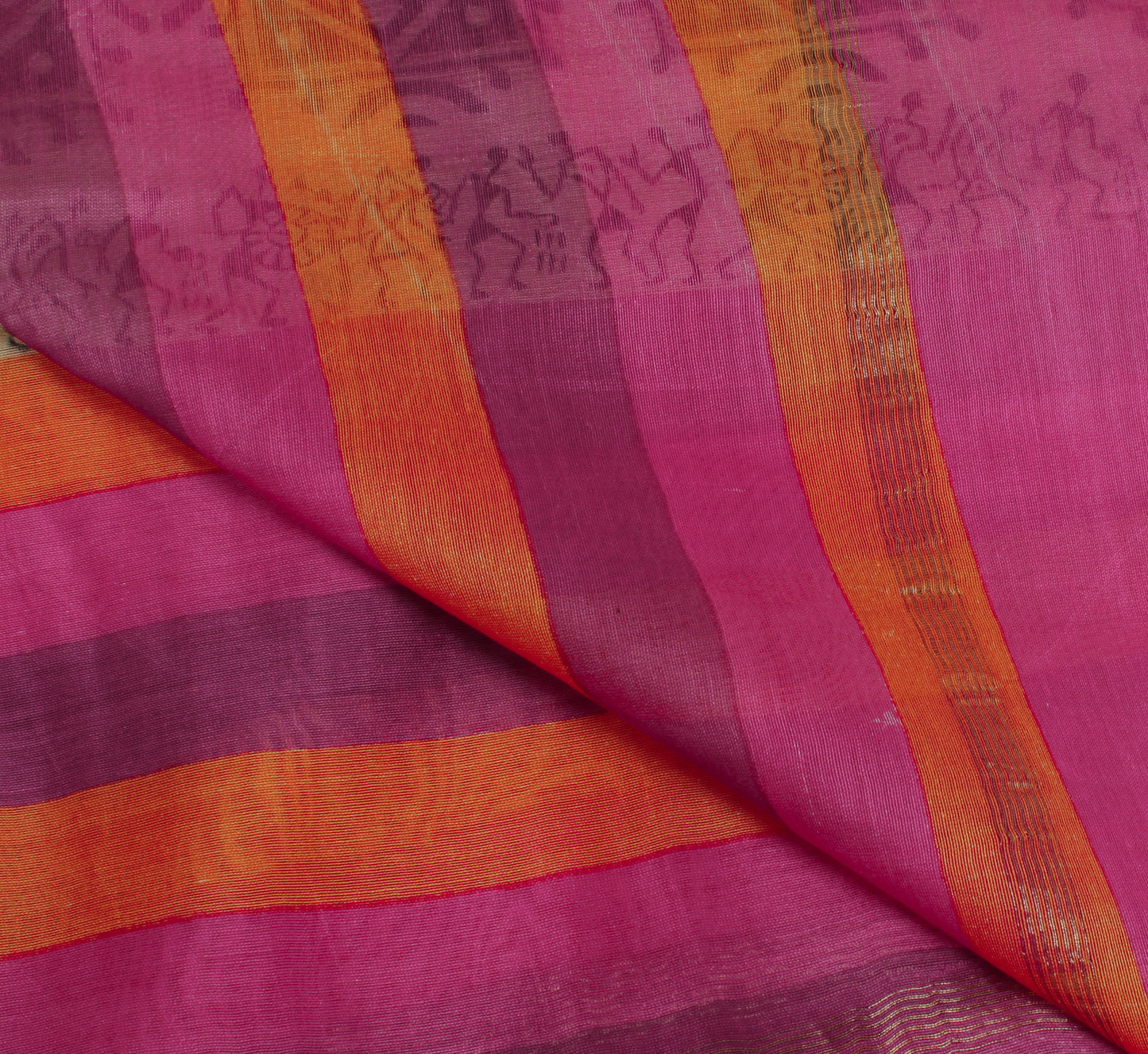 Sushila Vintage Pink Indian Dupatta 100% Pure Cotton Long Stole Hijab Scarves