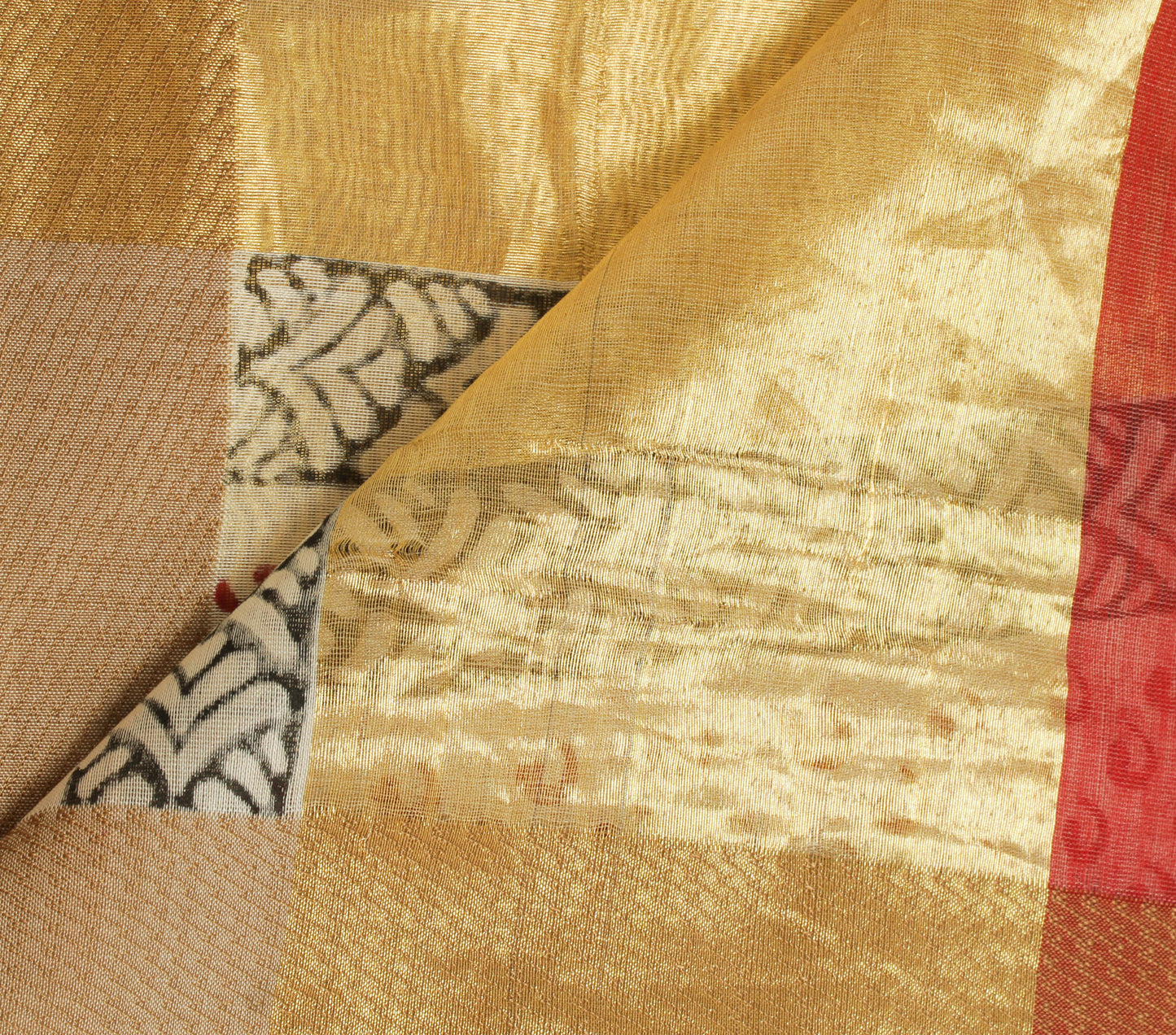 Sushila Vintage Cream Indian Dupatta Pure Cotton Printed Long Stole Scarves