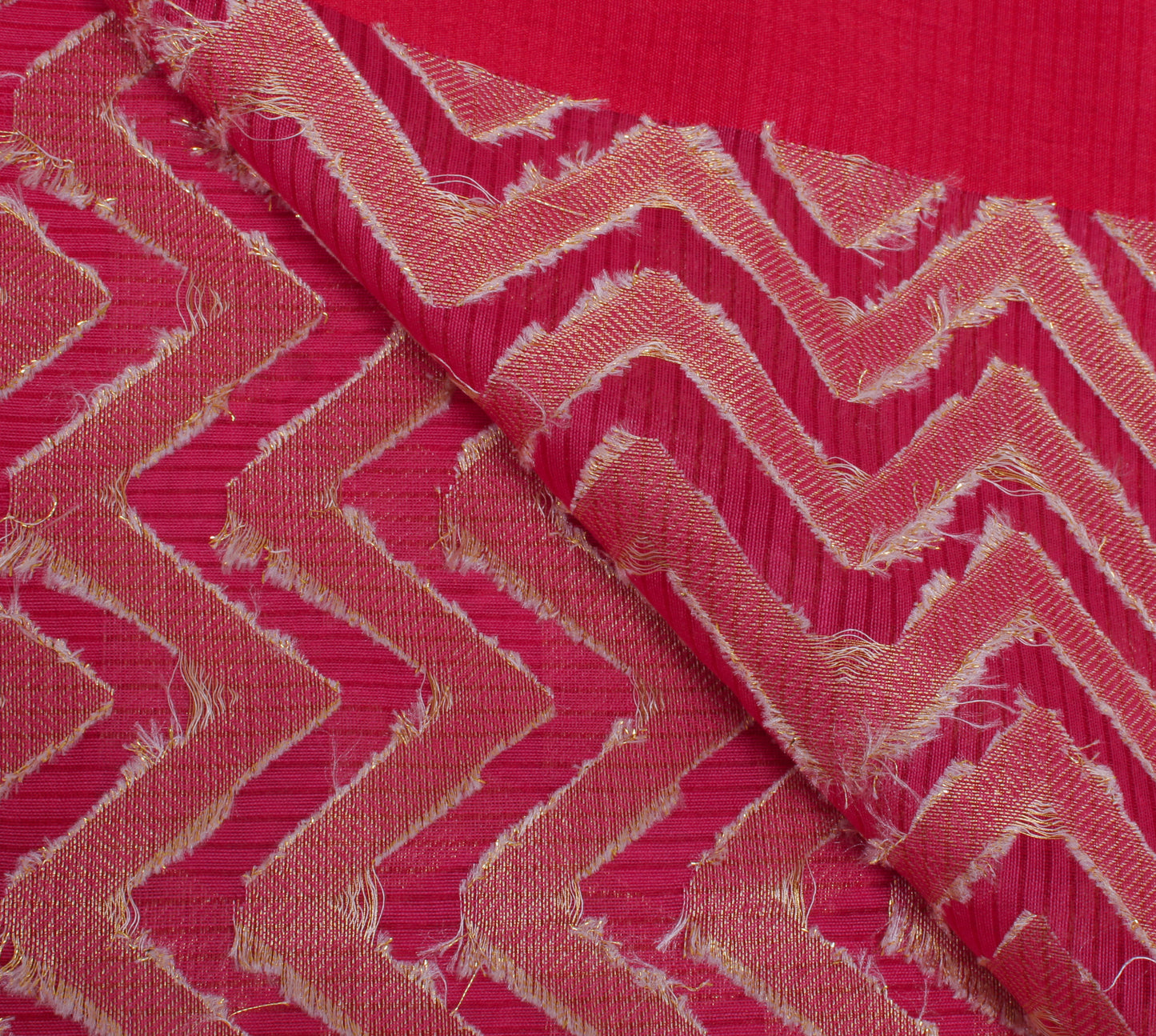 Sushila Vintage Dark Pink Dupatta Blend Silk Woven Long Stole Wrap Scarves