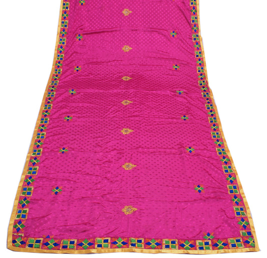 Sushila Vintage Purple Dupatta Blend Silk Embroidered & Self Woven Long Stole