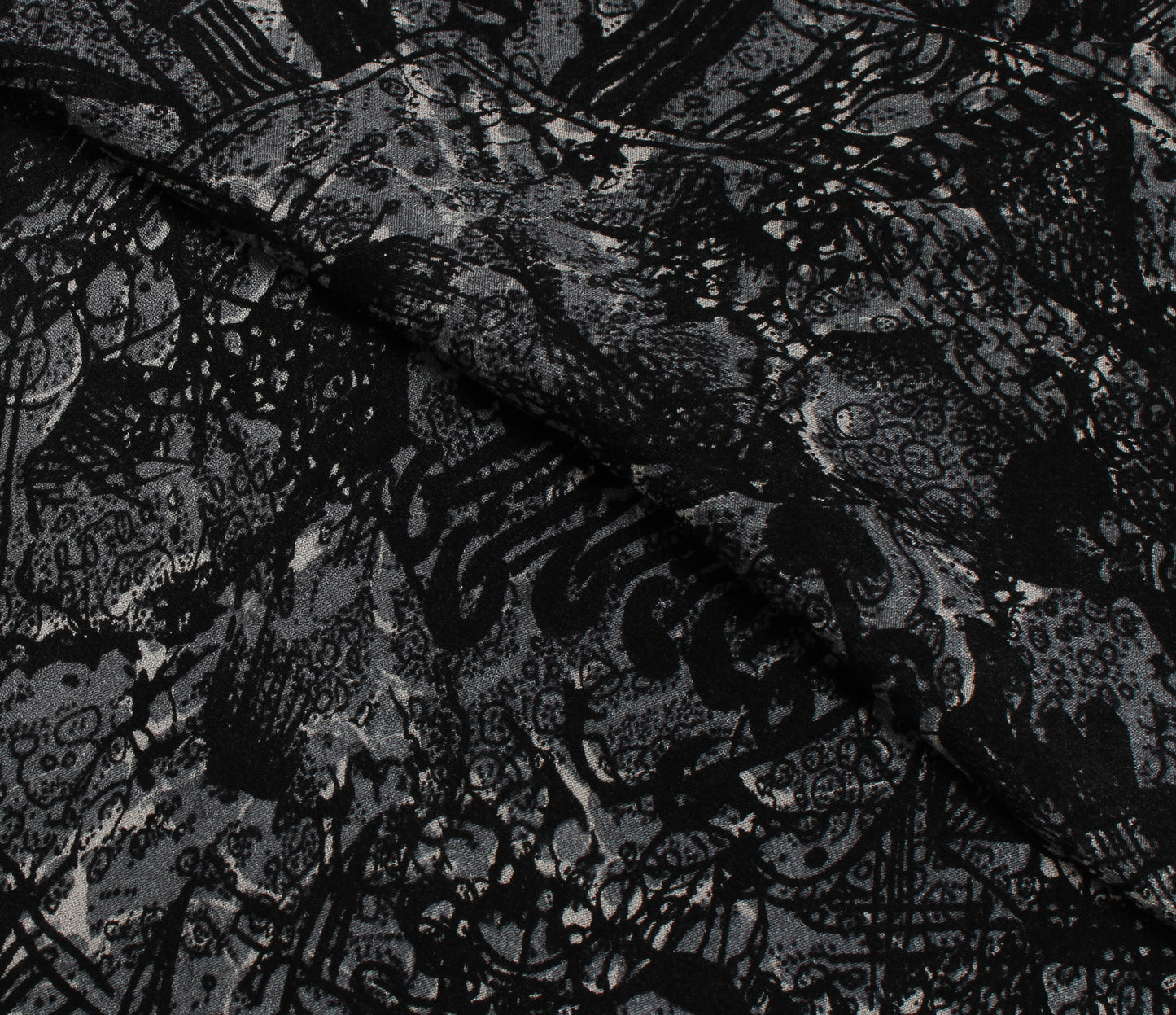 Sushila Vintage White Dupatta Pure Georgette Silk Printed Long Stole Veil