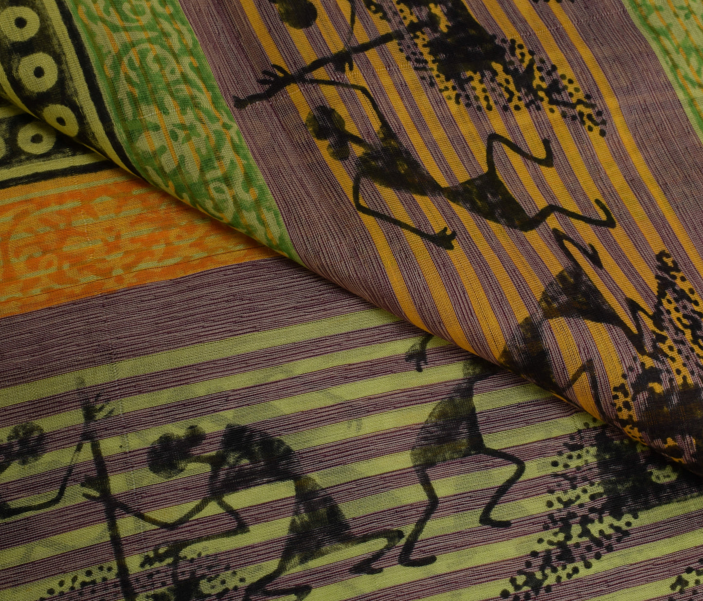 Sushila Vintage Indian Dupatta 100% Pure Cotton Printed Long Stole Hijab