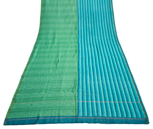 Sushila Vintage Indian Multi-Color Dupatta 100% Pure Silk Printed Long Stole