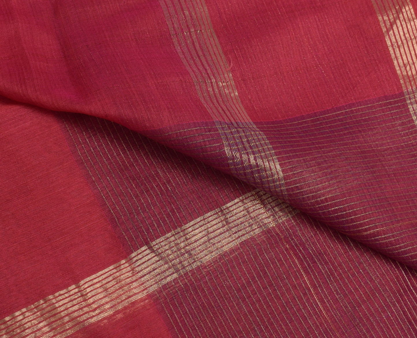 Sushila Vintage Indian Dupatta 100% Pure Silk Zari Woven Long Stole Veil Hijab