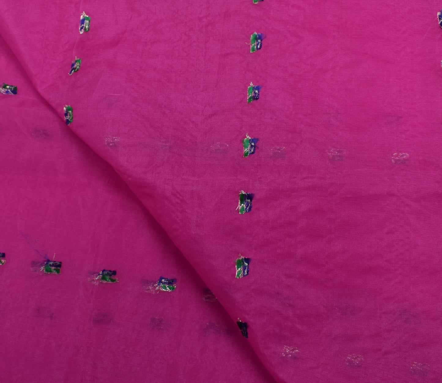 Sushila Vintage Pink Indian Dupatta Pure Tissue Silk Woven Long Stole Veil Wrap