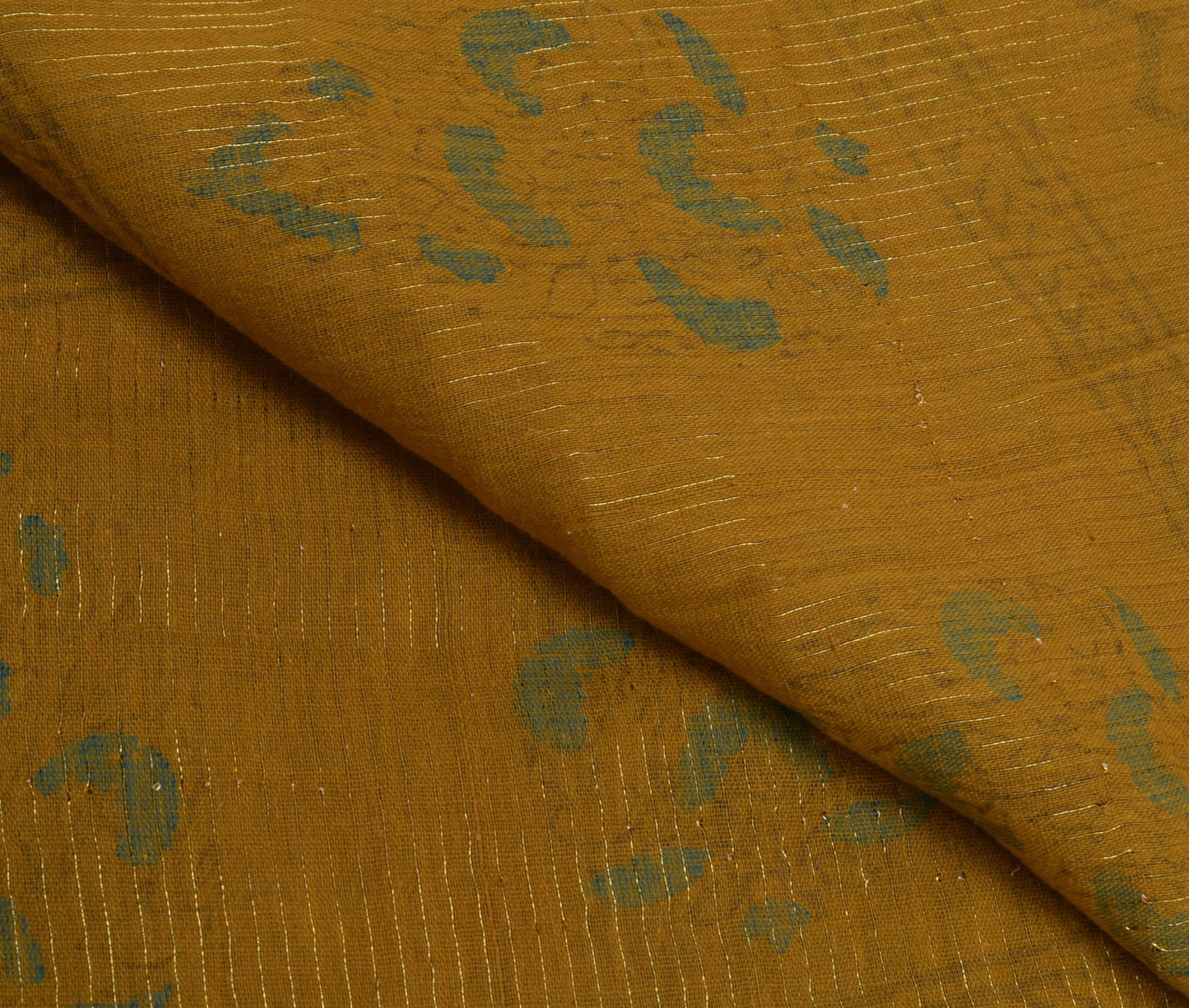 Sushila Vintage Indian Green Dupatta 100% Pure Cotton Paisley Long Stole Hijab