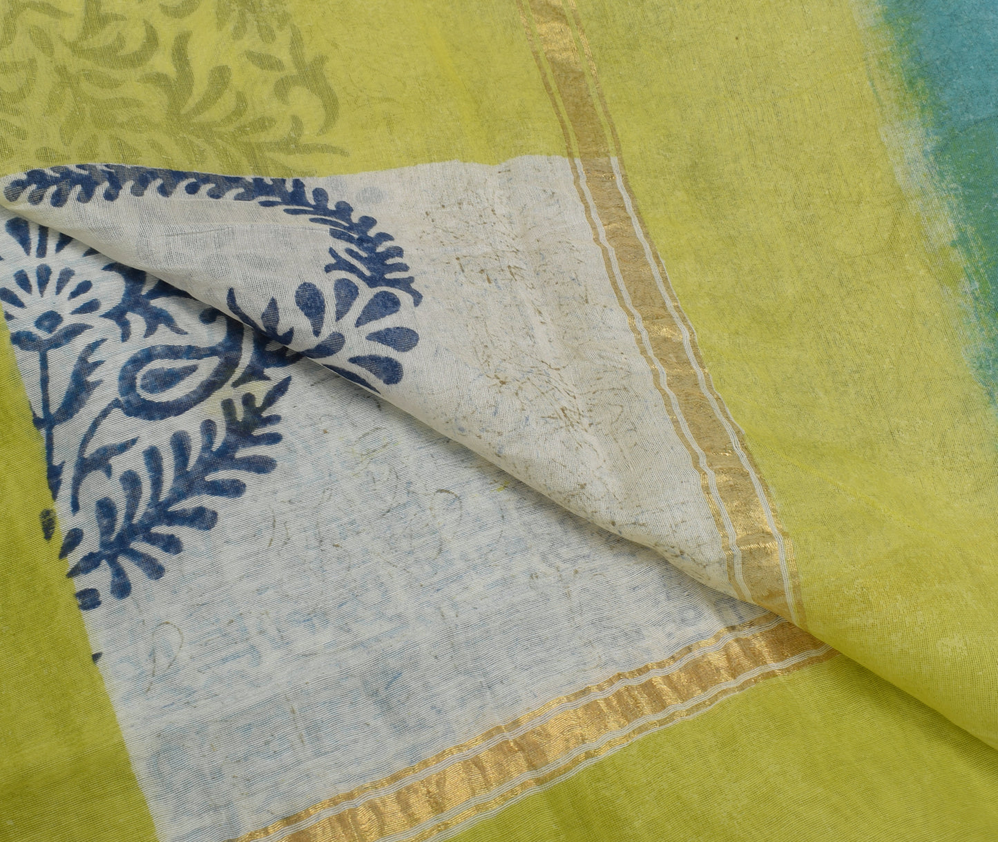 Sushila Vintage Cream Dupatta 100% Pure Cotton Printed Long Stole Veil Hijab