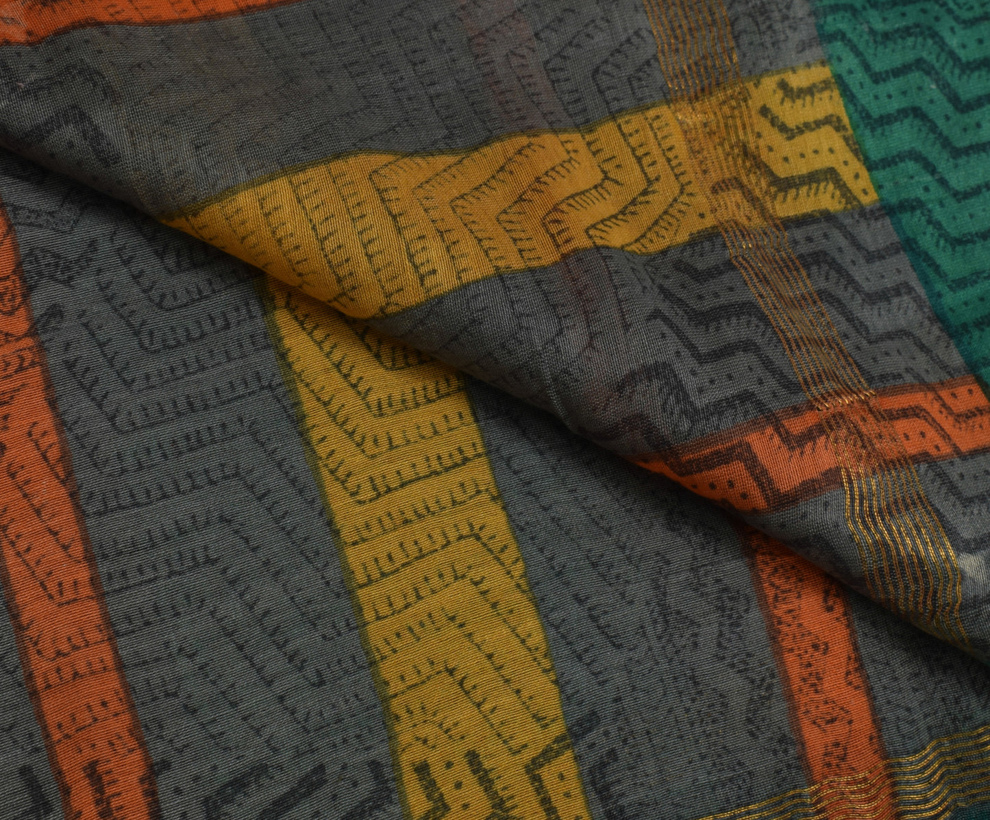 Sushila Vintage Indian Dupatta Pure Cotton Printed Long Stole Veil Hijab