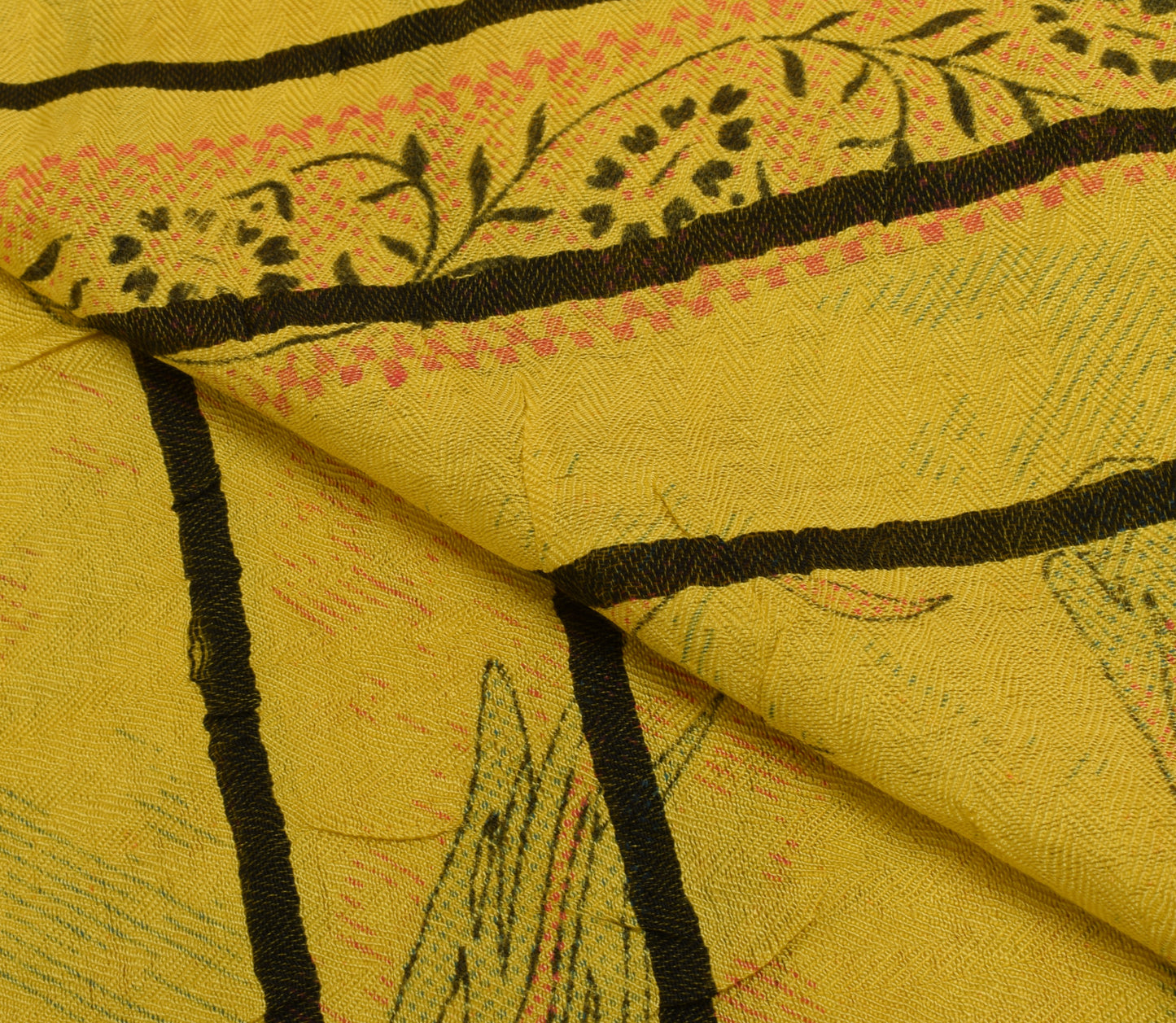 Sushila Vintage Red Dupatta Blend Woolen Printed & Woven Long Stole Hijab Veil