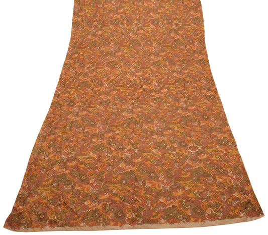 Sushila Vintage Indian Dupatta Blend Silk Hand Embroidered Kantha Long Stole