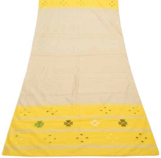 Sushila Vintage Indian Dupatta 1005 Pure Cotton Tant Woven Long Stole Scarves