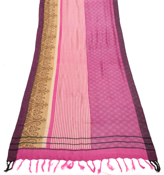 Sushila Vintage Multi-Color Dupatta 100% Pure Woolen Woven Soft Long Stole Wrap